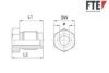 PORSC 12X1DIN74233 Union Bolt